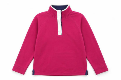 First Avenue Pink Henley Women's Sweatshirt S
