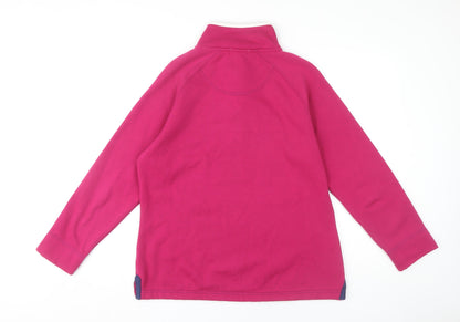 First Avenue Pink Henley Women's Sweatshirt S
