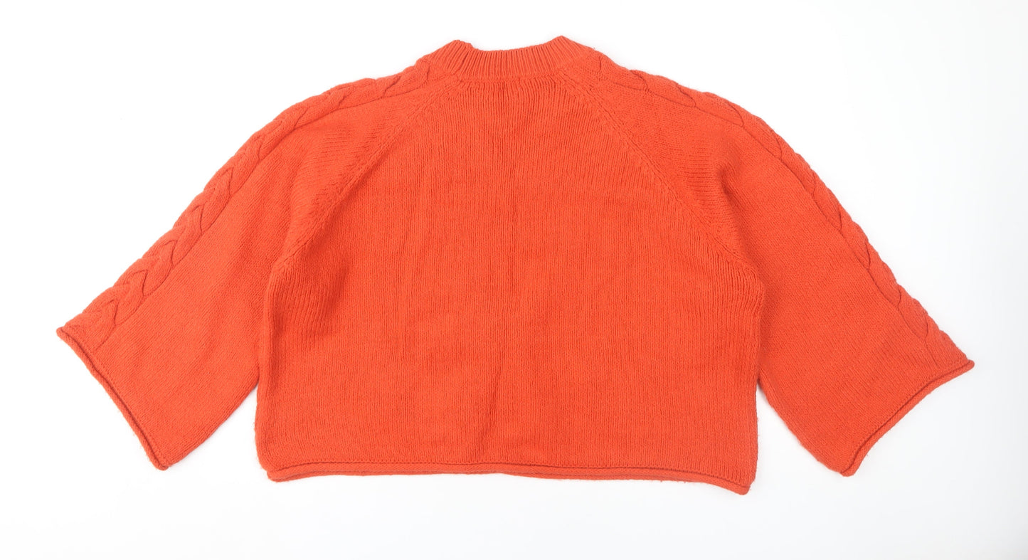 Womens UK Size 10 River Island Orange Jumper Jumper