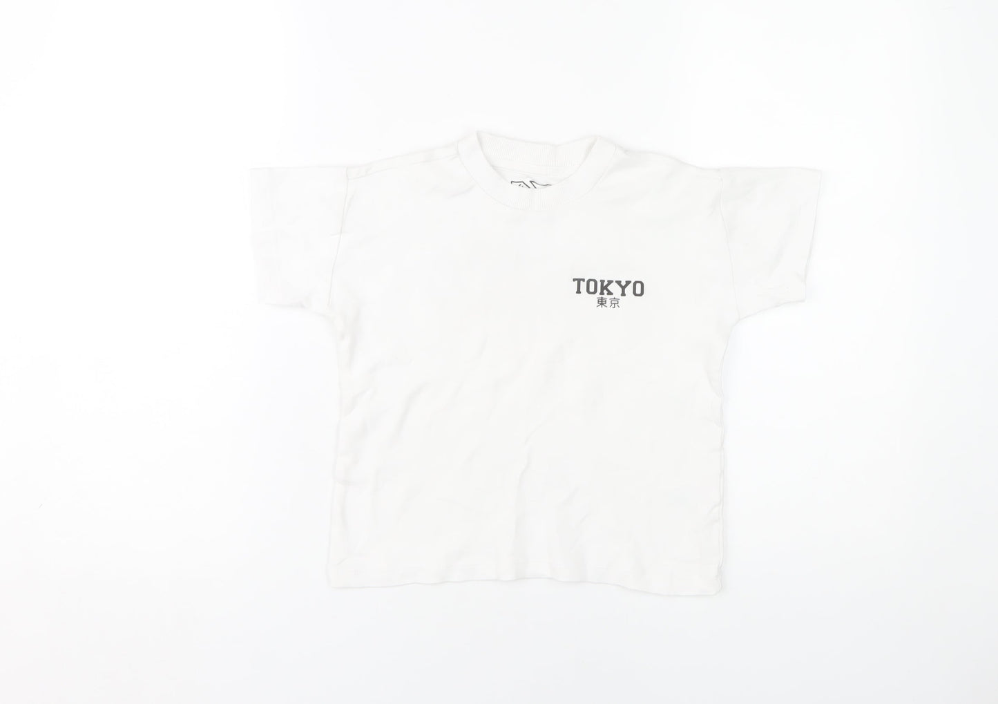 URBN-DEPT Boys White Tokyo Graphic T-Shirt, Size 7 Years