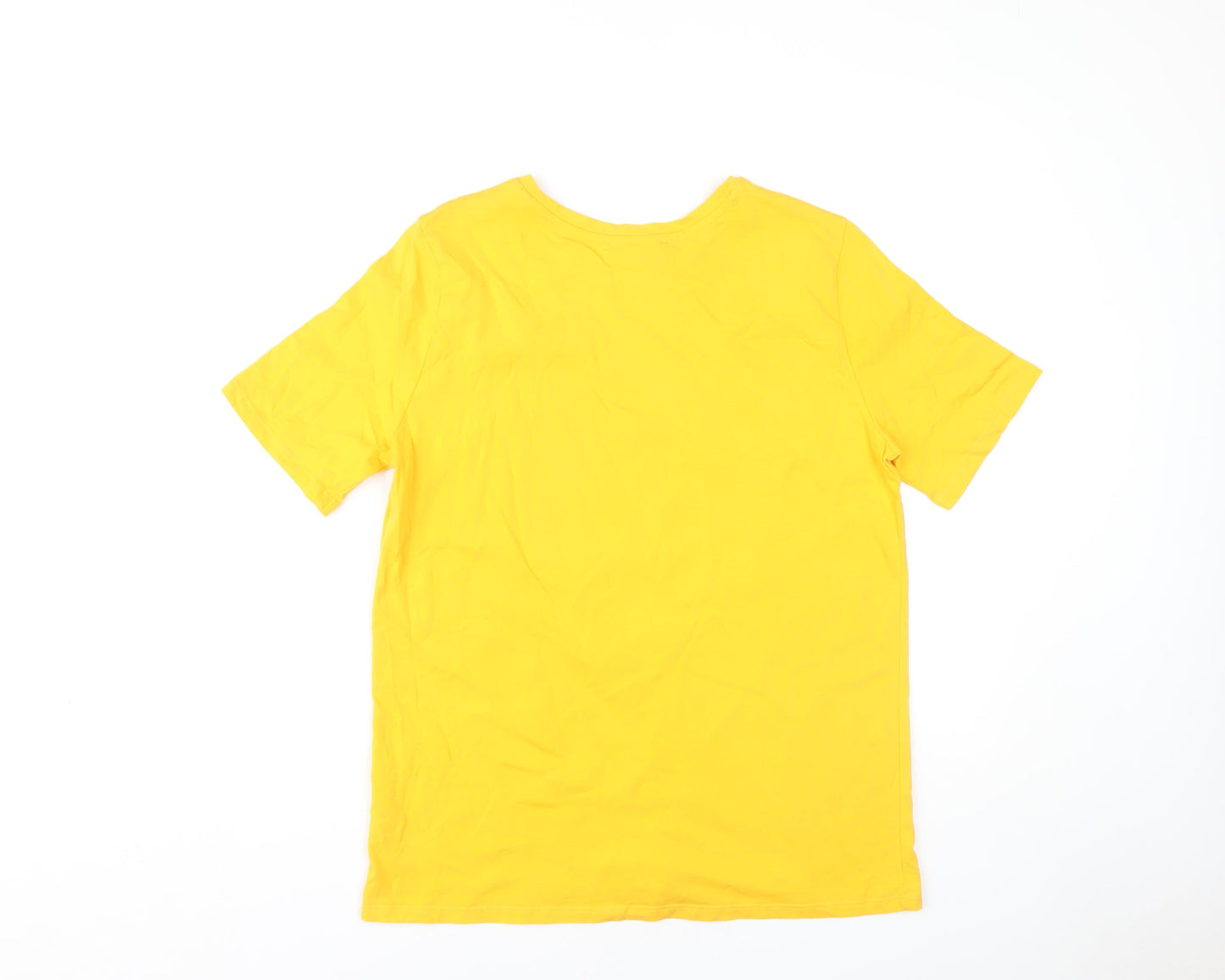 Womens UK Size 12 Marks and Spencer Yellow  T-Shirt