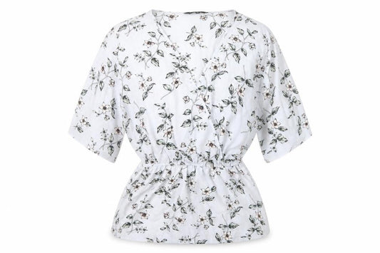 Womens UK Size 10 New Look Multicoloured Wrap Blouse