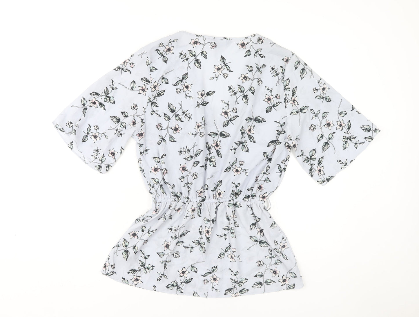 New Look Women's Floral Wrap Blouse - Size 10