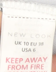 New Look Women's Floral Wrap Blouse - Size 10