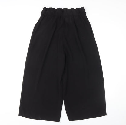 Womens UK Size M Zara   Black Trousers