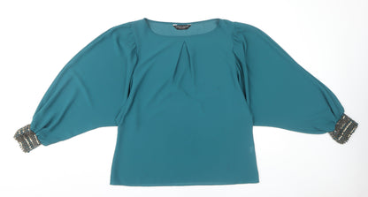 Womens UK Size 14 Dorothy Perkins Green  Blouse