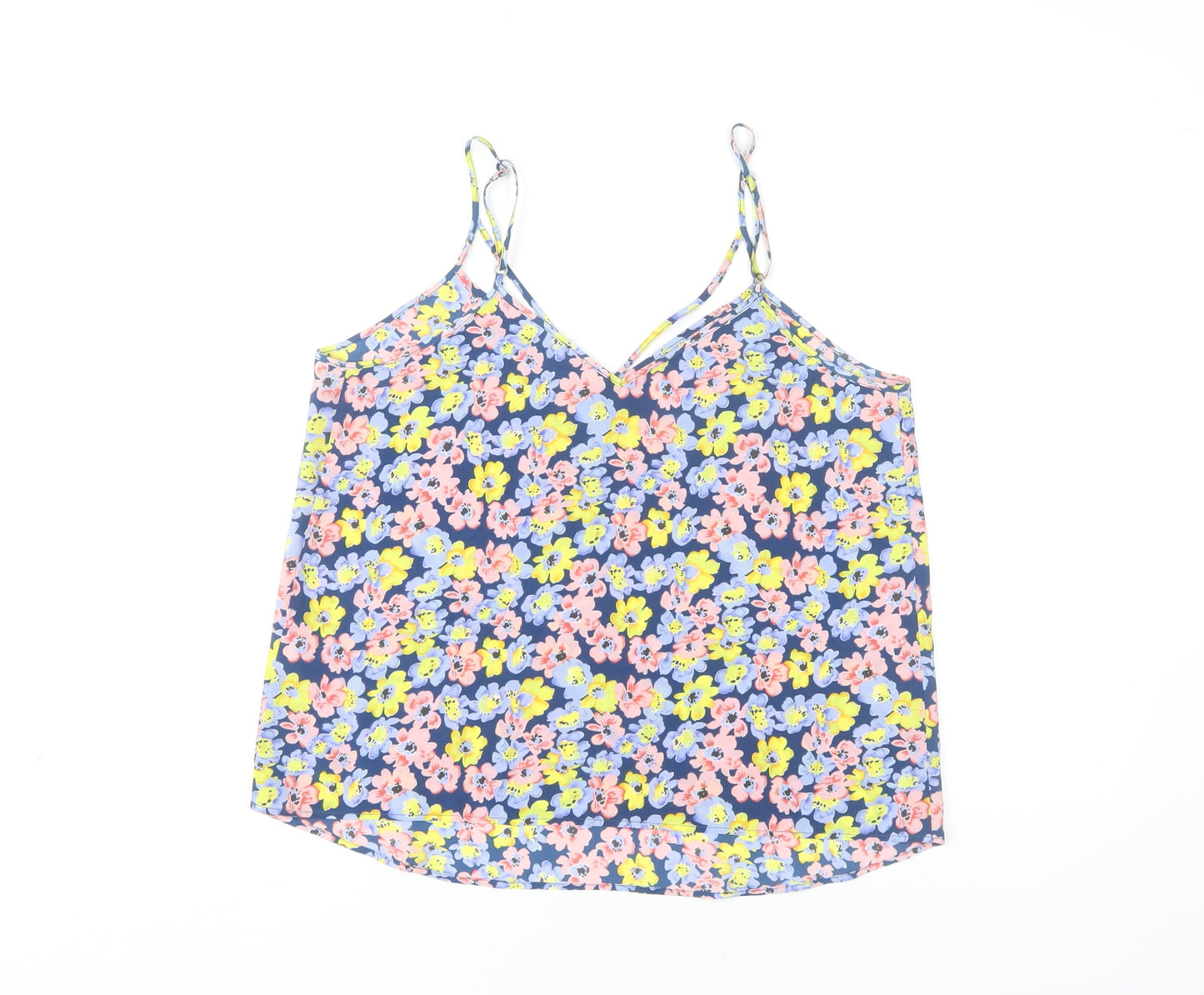 Womens UK Size 10 River Island Multicoloured Camisole Tank