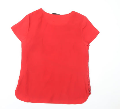 Womens UK Size 12 Oasis Red  Blouse