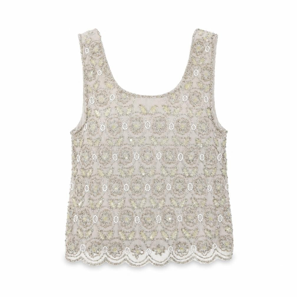 Womens UK Size 10 Topshop Grey  Tank