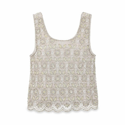Womens UK Size 10 Topshop Grey  Tank
