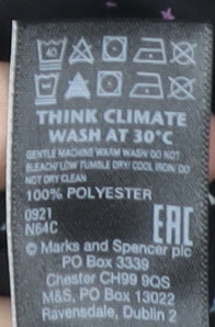 Womens UK Size 8 Marks and Spencer Black Wrap Blouse