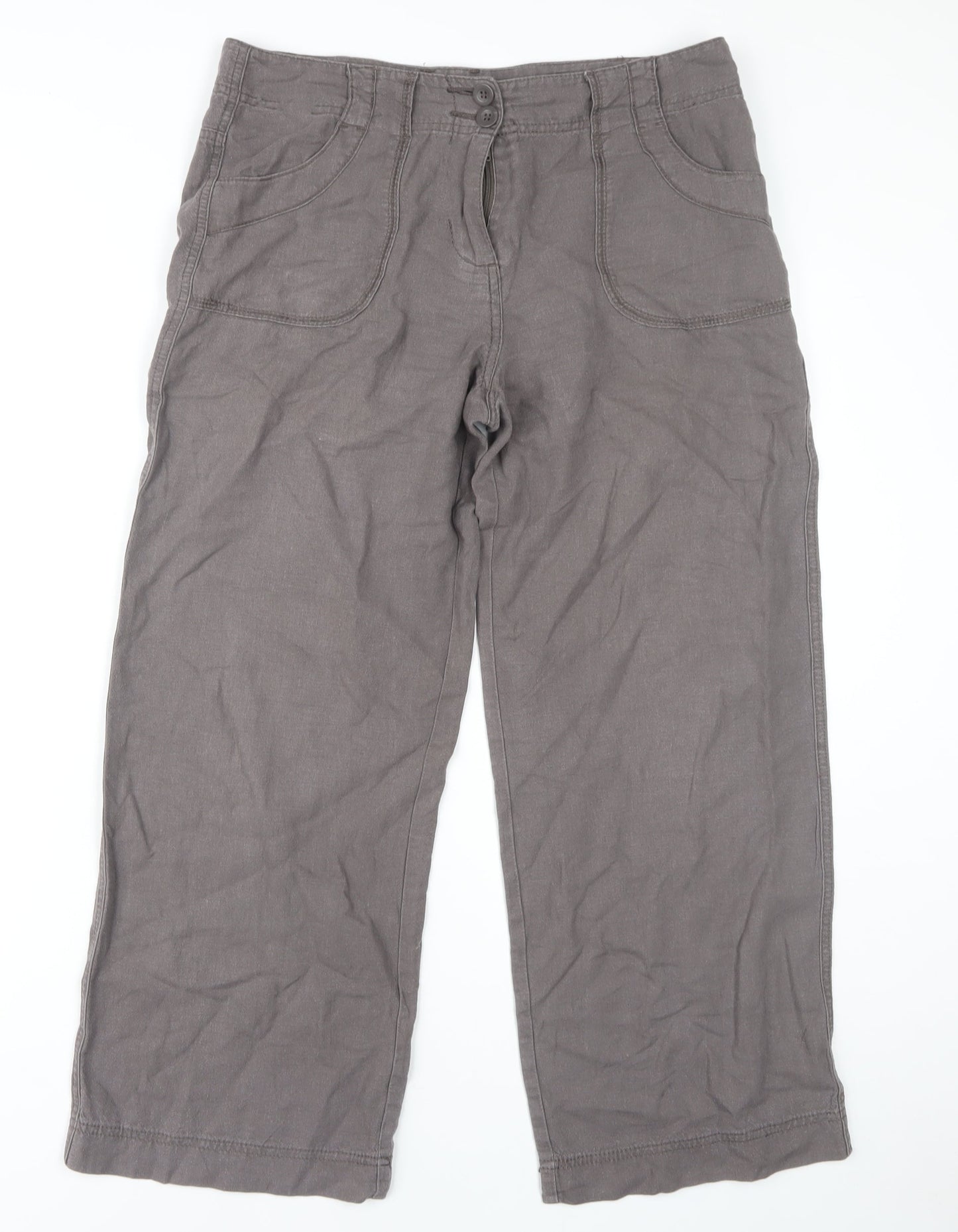 Womens UK Size 10 Marks and Spencer  Casual Grey Trousers