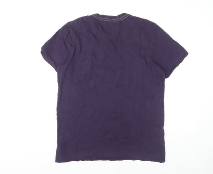 Mens UK Size M GUESS Purple  T-Shirt