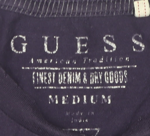 Mens UK Size M GUESS Purple  T-Shirt