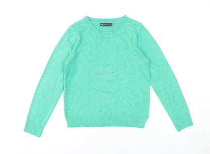 Womens UK Size 8 Marks and Spencer Green Pullover Jumper