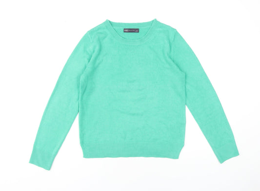 Womens UK Size 8 Marks and Spencer Green Pullover Jumper