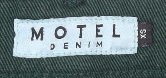 Motel Women's Green Denim Jeans XS