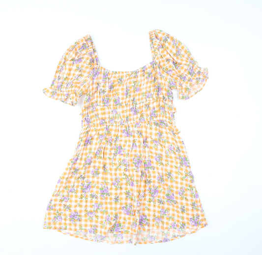 Miss Selfridge Women's Multicolour Floral Dress Size 10