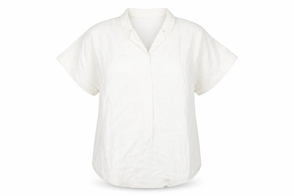 Womens UK Size 16 Marks and Spencer Ivory Basic Button-Up