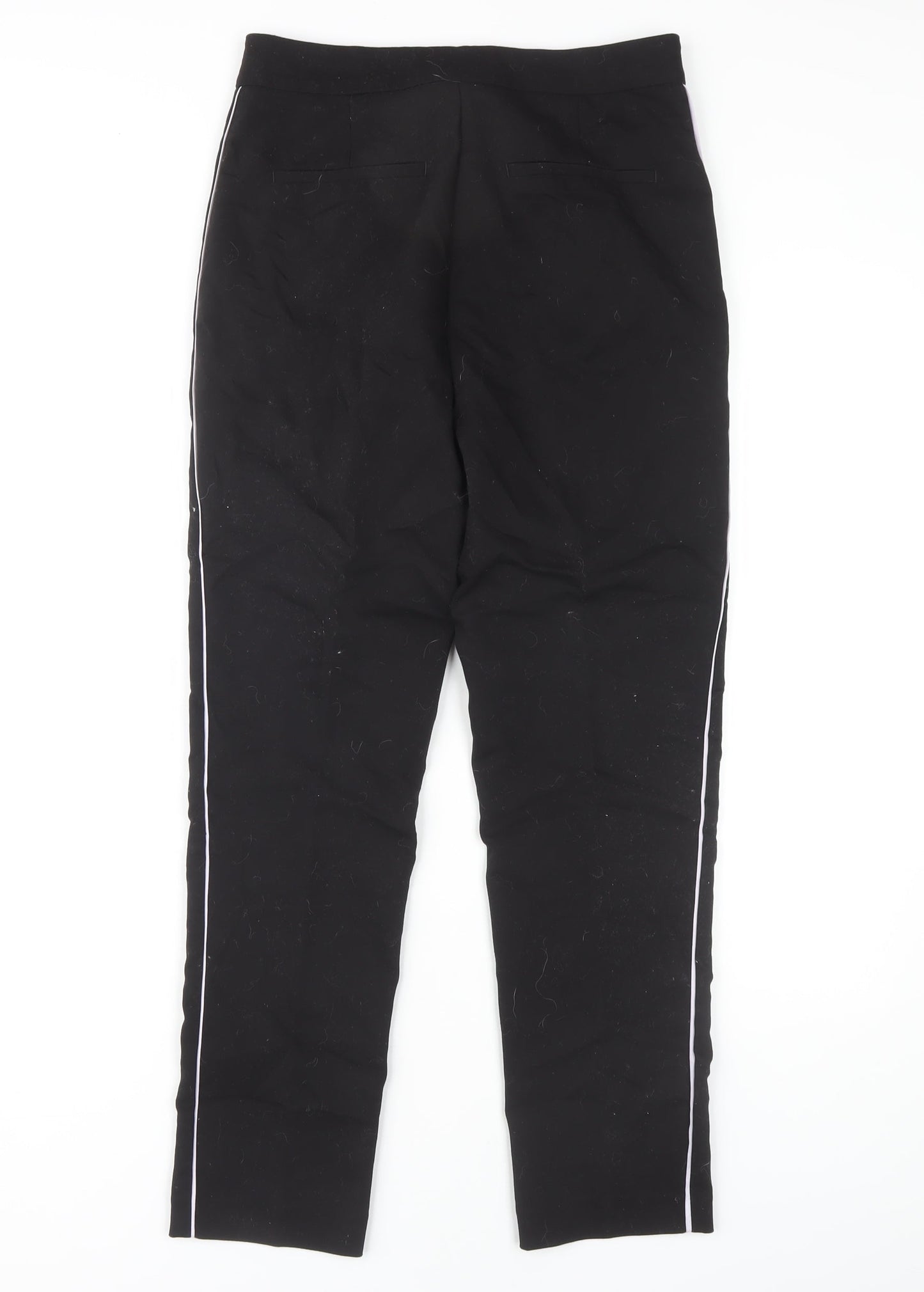 Zara Basic Women's Black Straight Trousers M