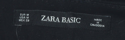 Zara Basic Women's Black Straight Trousers M