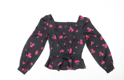 Womens UK Size 10 New Look Black  Blouse
