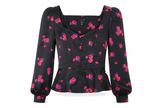 Womens UK Size 10 New Look Black  Blouse