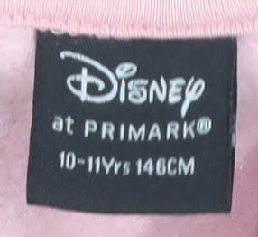 Disney Primark Girls Pink Stitch Sweatshirt 11 Years Pullover