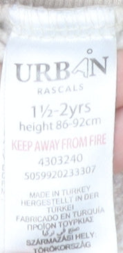 Urban Rascals Boys Beige Blue Sweatshirt 2 Years Pullover