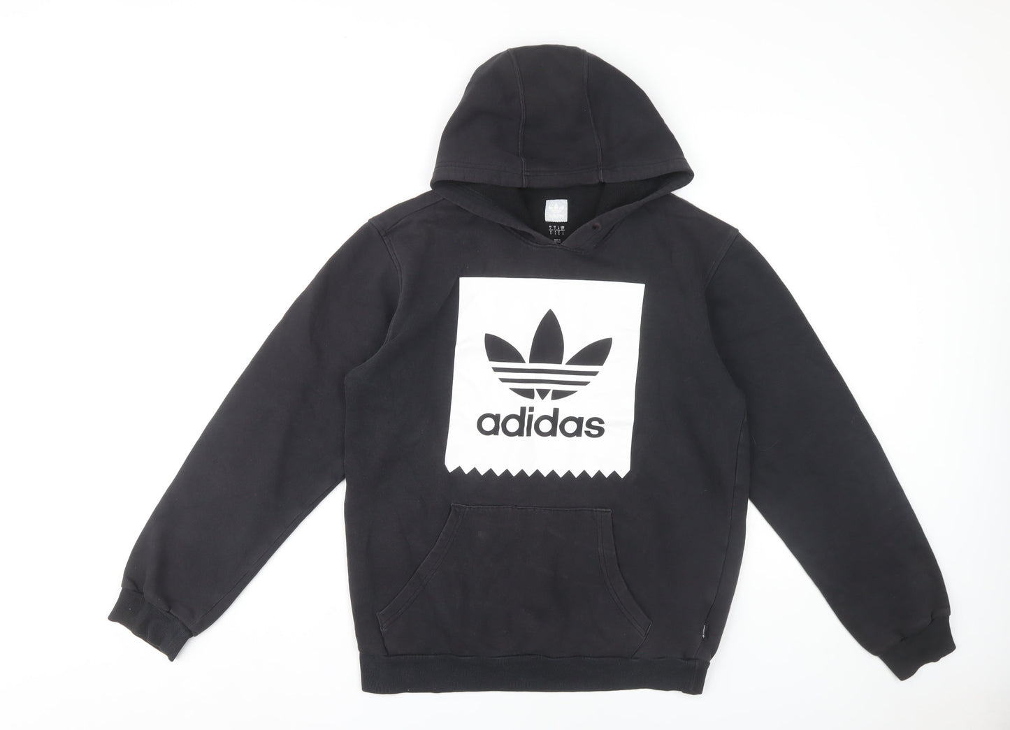 Adidas Men's Black Hoodie, Size S, Pullover Style