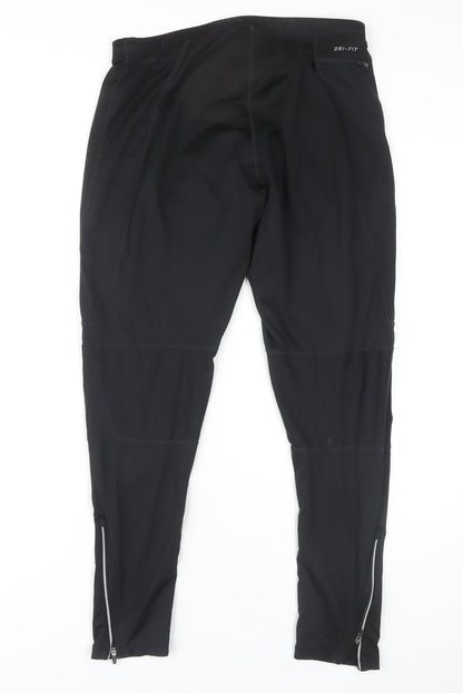 Nike Unisex Black Running Trousers XL - Breathable, Quick Dry