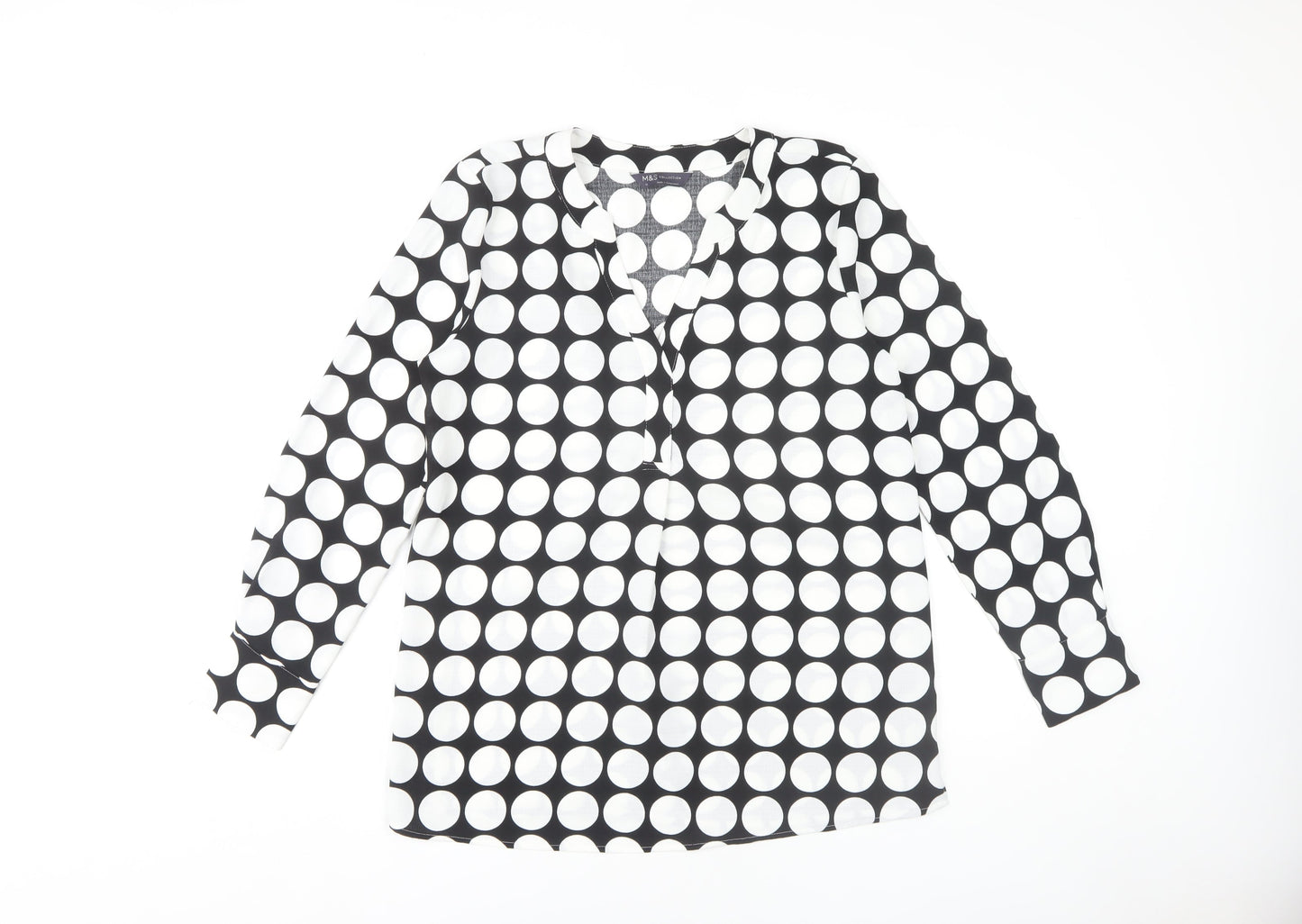 Womens UK Size 10 Marks and Spencer Black  Blouse
