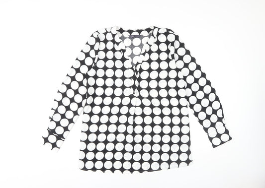 Womens UK Size 10 Marks and Spencer Black  Blouse