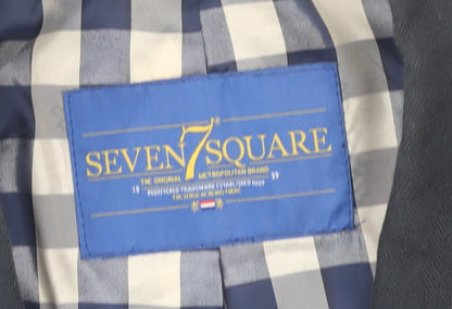 Seven Square Men's Blue Blazer Size UK 40, Notch Lapel