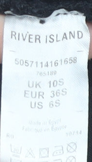 River Island Women's Black Skinny Jeans, Size 10 Slim