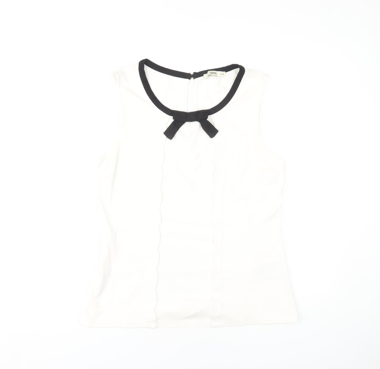 Womens UK Size 14 Oasis White  Blouse
