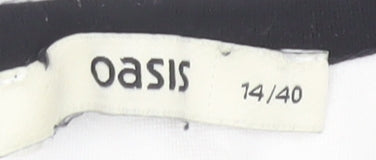 Womens UK Size 14 Oasis White  Blouse
