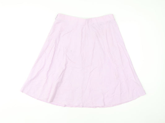 Marks and Spencer Women's Purple A-Line Skirt, Size 14