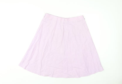Marks and Spencer Women's Purple A-Line Skirt, Size 14