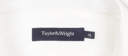 Taylor & Wright Men's Formal White Dress Shirt Size 15