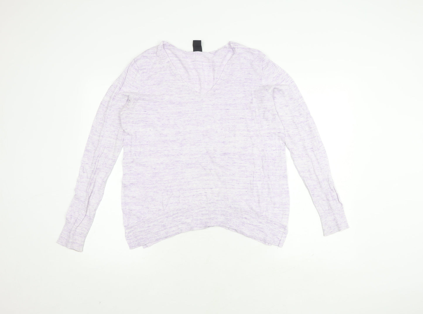 GAP Women's Purple V-Neck Pullover Jumper, Size M