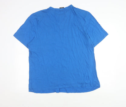 Simpsons 2XL Blue Cartoon T-Shirt Unisex Short Sleeve