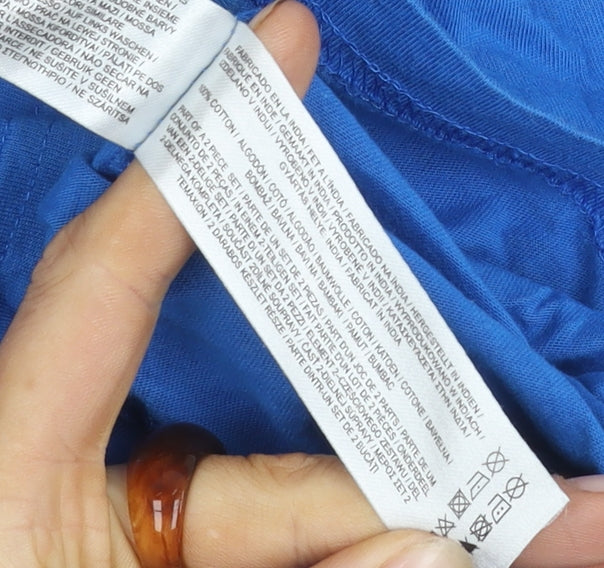 Simpsons 2XL Blue Cartoon T-Shirt Unisex Short Sleeve