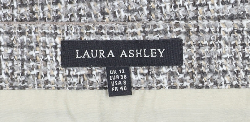 Laura Ashley Women's Multicoloured Wool Skirt Size 12