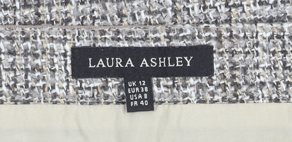 Laura Ashley Women's Multicoloured Wool Skirt Size 12
