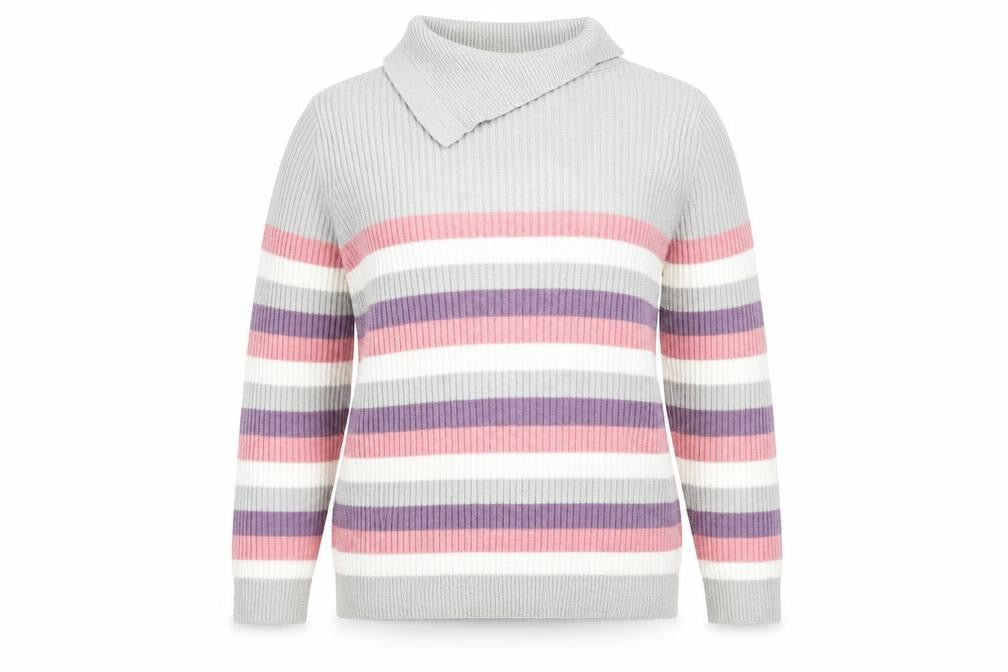 Womens UK Size L ISLE Multicoloured Pullover Jumper