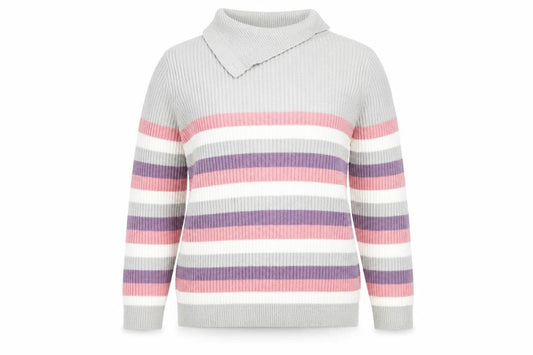 Womens UK Size L ISLE Multicoloured Pullover Jumper
