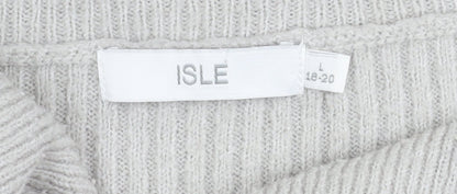 Womens UK Size L ISLE Multicoloured Pullover Jumper