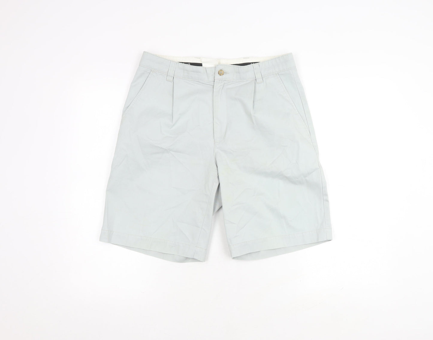 Ashworth Men's Grey Chino Shorts, Size 48, Casual Style