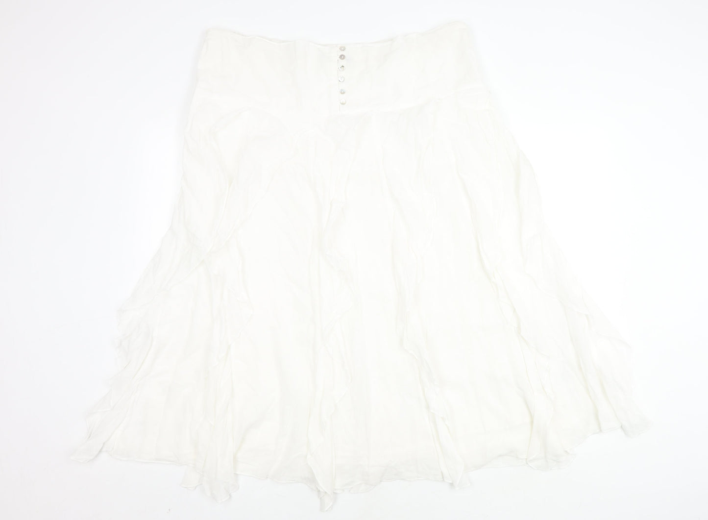 Klass Women’s White Long Skirt, Size 16, Casual Style